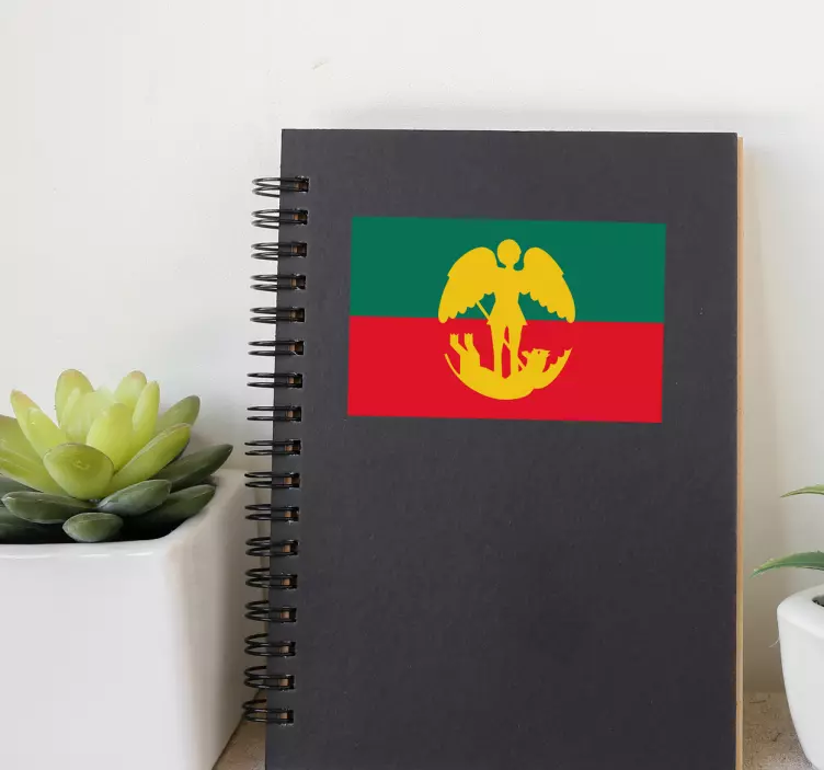 Sticker vlag van Brussel - TenStickers