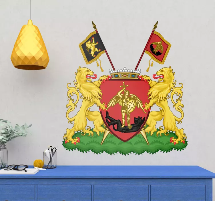 Sticker wapen van Brussel - TenStickers