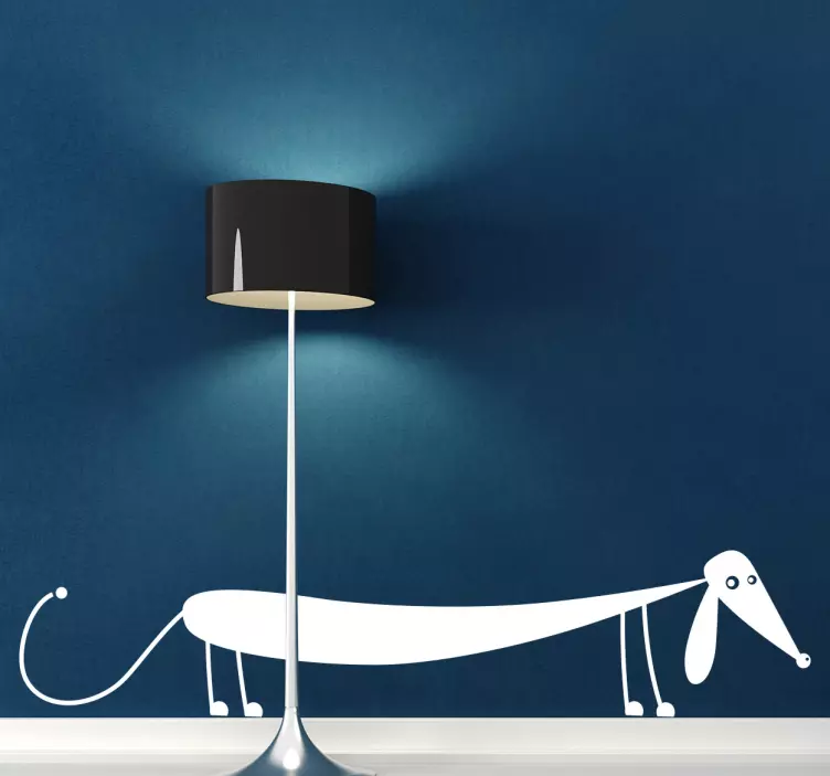 Sticker worst hond teckel - TenStickers