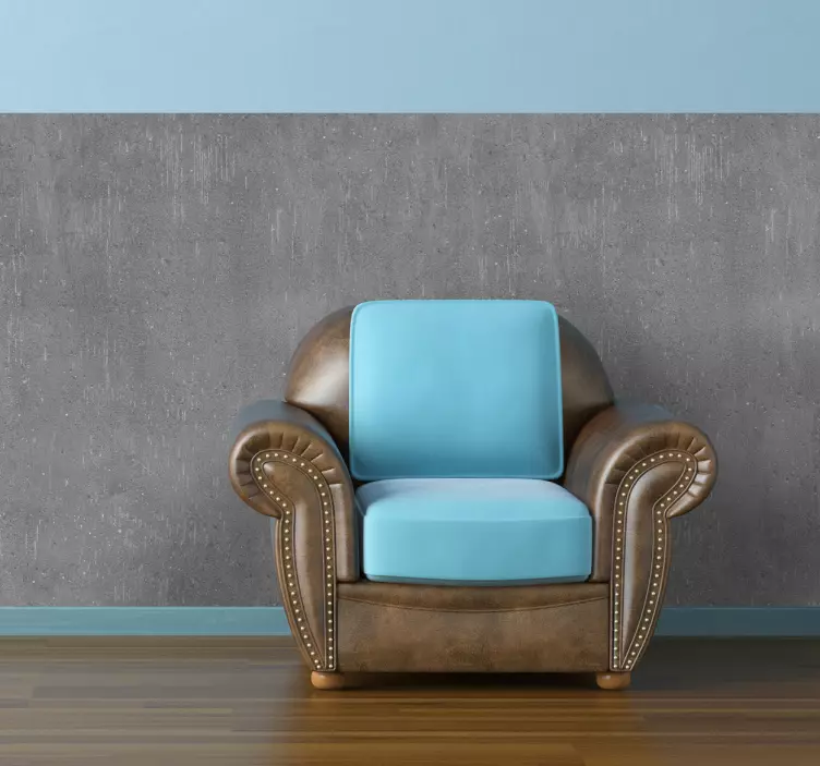 Moderne stickerrand van Beton - TenStickers