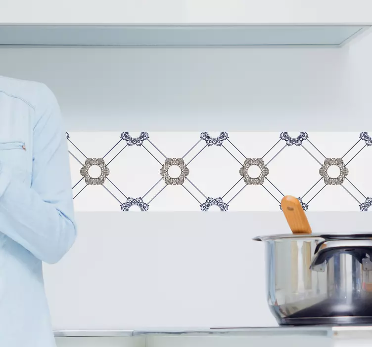 Stickerrand muursticker Portugees motief - TenStickers