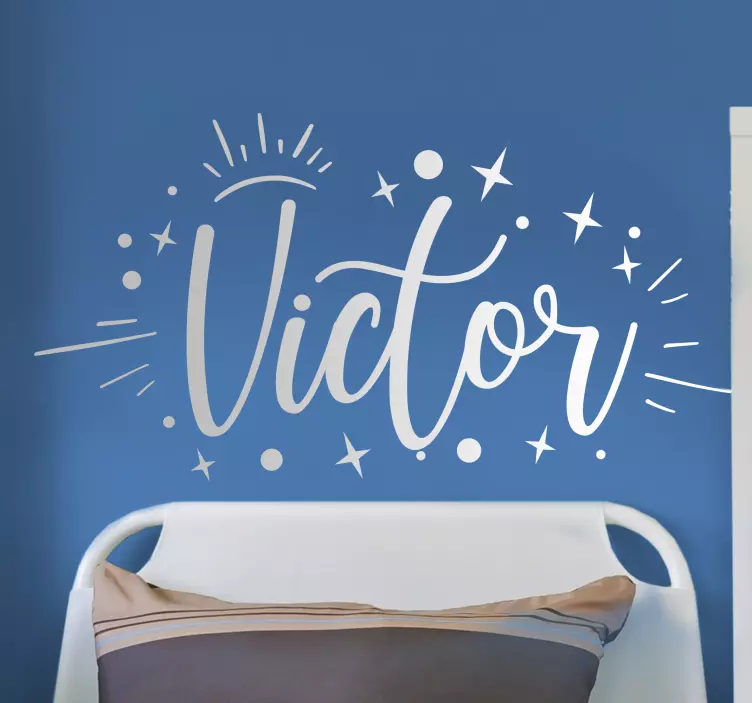 Muursticker kinderkamer gepersonaliseerde naam - TenStickers