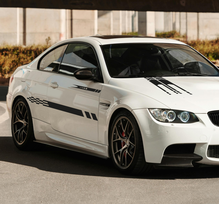 Strepen 3 ontwerpen Auto sticker - TenStickers