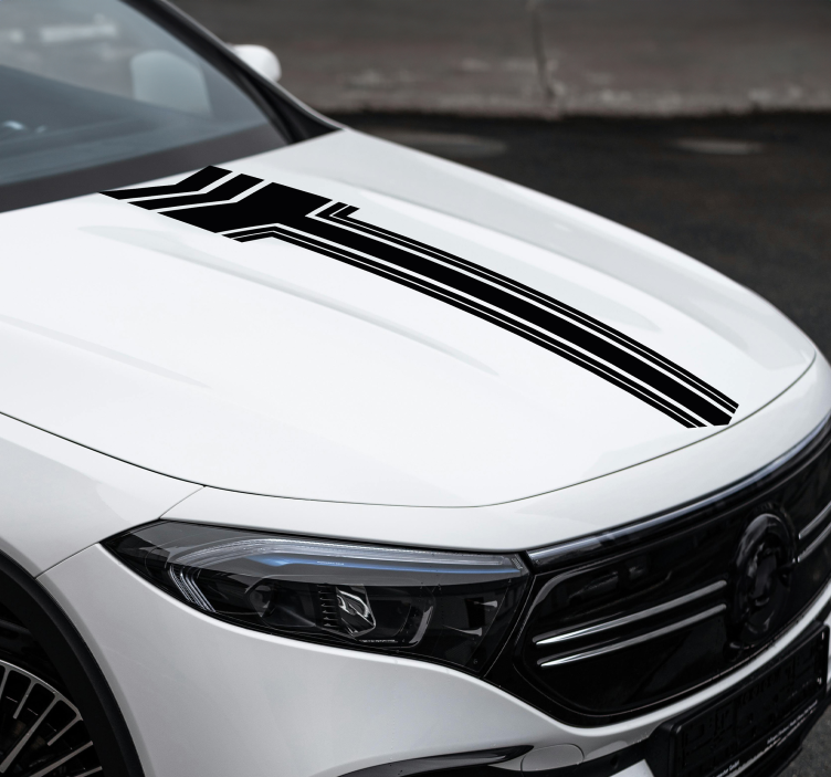 Strepen met pijlen Auto sticker - TenStickers