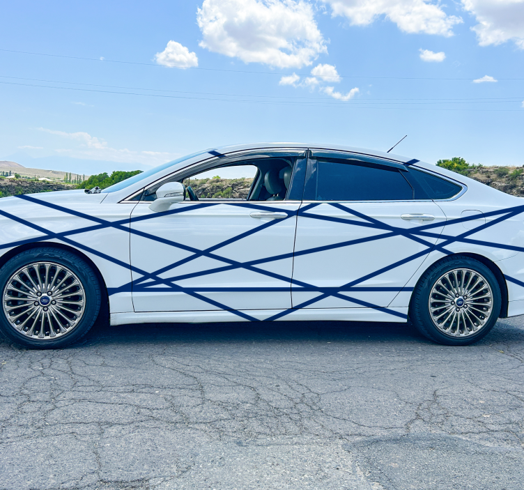 Strepen set voor Auto sticker - TenStickers