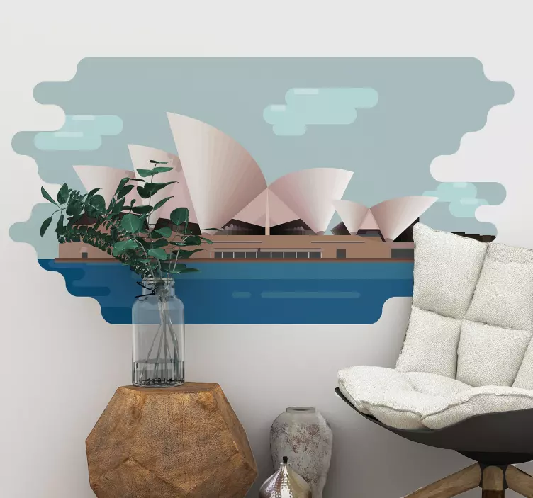 Sydney concertzaal Decoratie sticker locaties - TenStickers