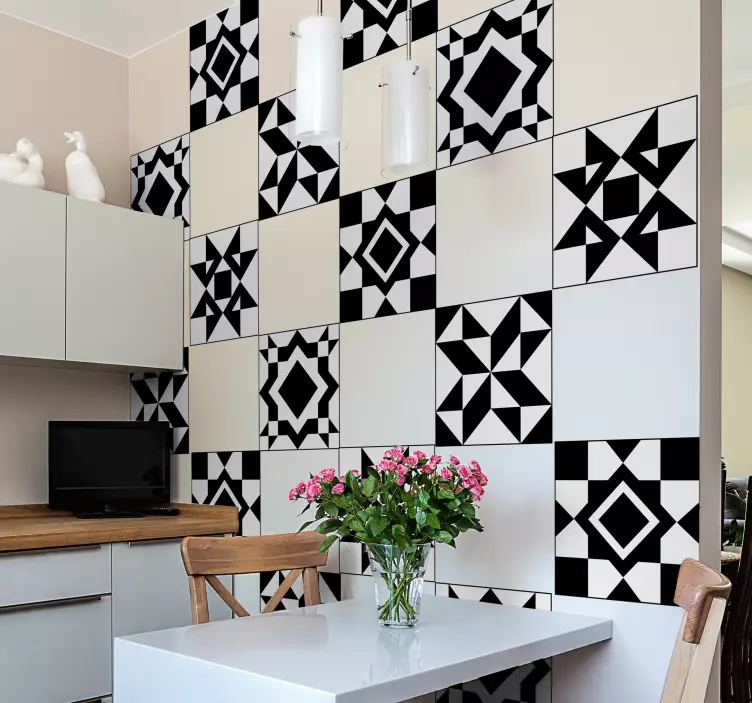 Tegelstickers geometrische tegels - TenStickers