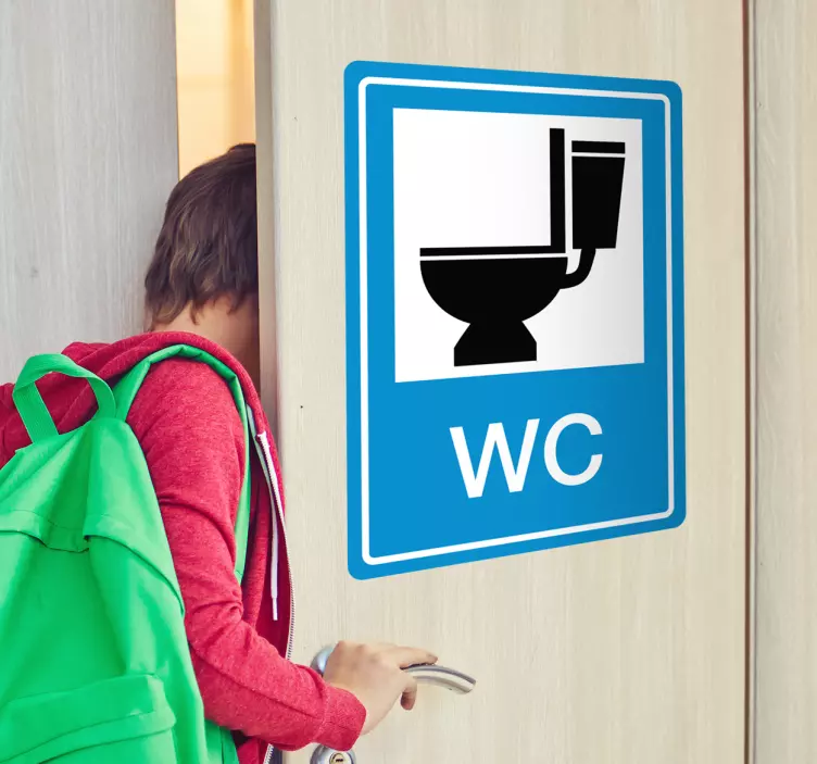Toilet WC sticker - TenStickers