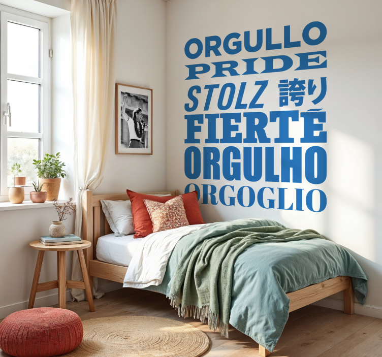 Sticker geloof trots woorden - TenStickers