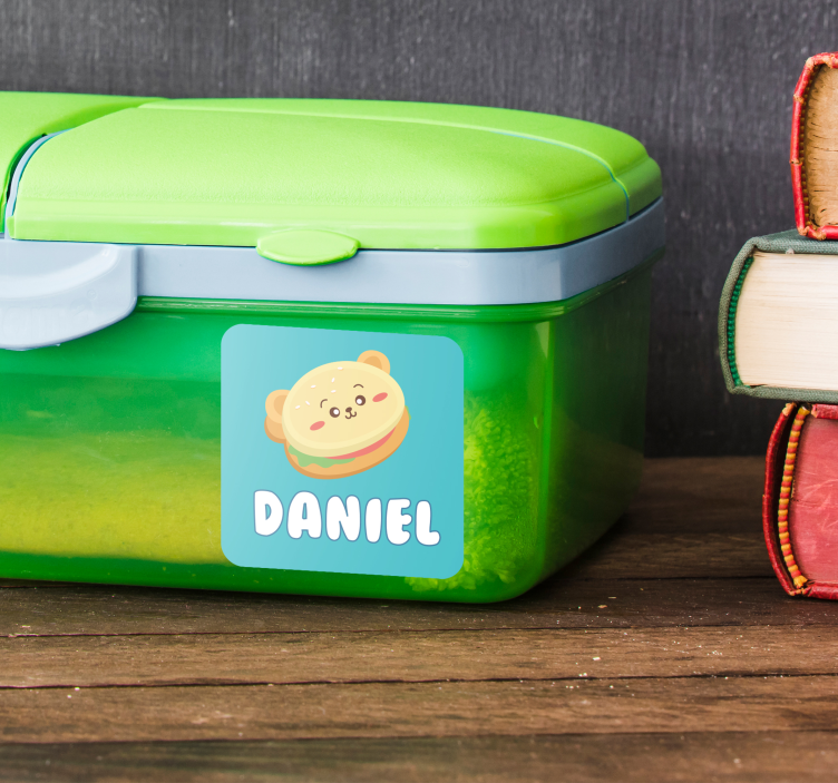 Tupper naamplaatje Stickers laten maken - TenStickers