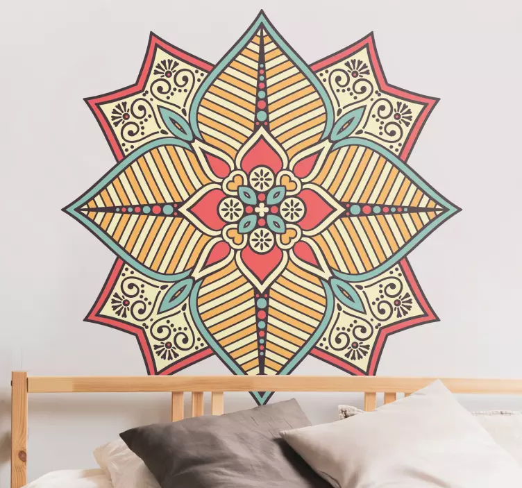 Uitgebreid geometrisch motief decoratie sticker - TenStickers