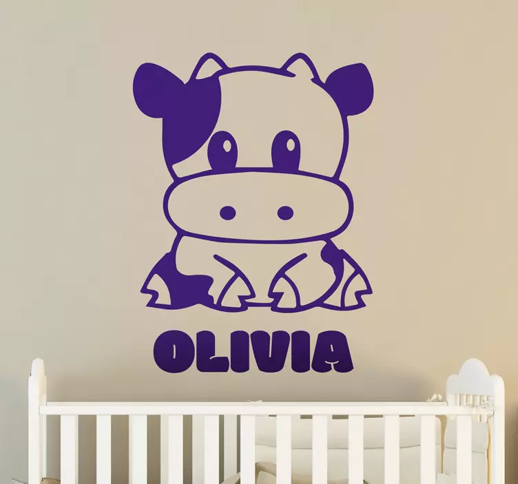 Vinilo decorativo vaquita personalizable - TenStickers