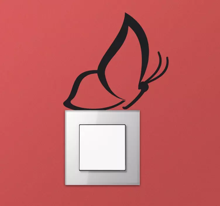 Vlinder Interruptor Muursticker - TenStickers