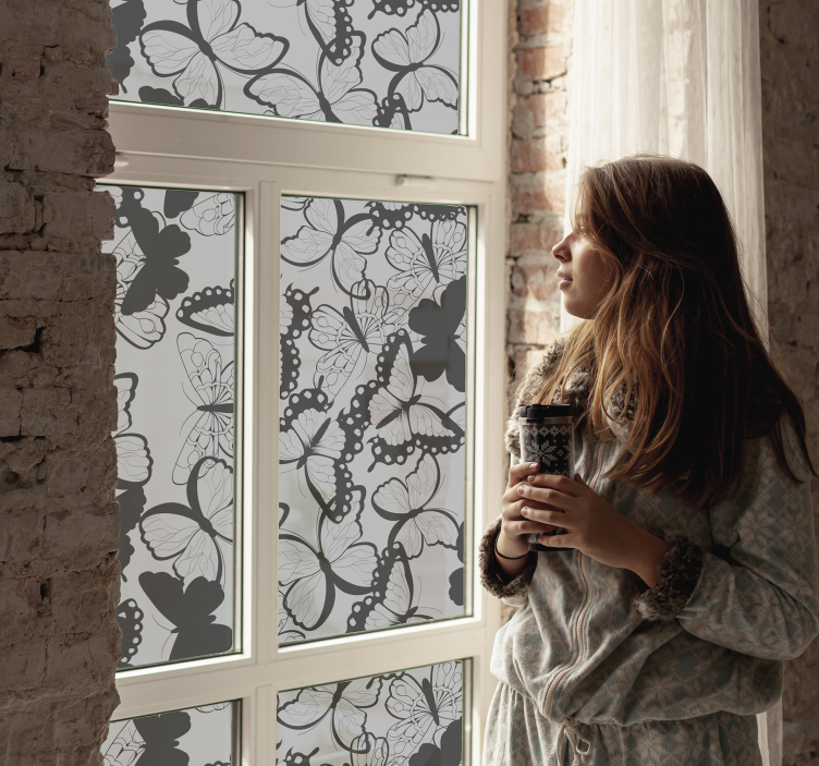 Vlinders raamfolie - TenStickers