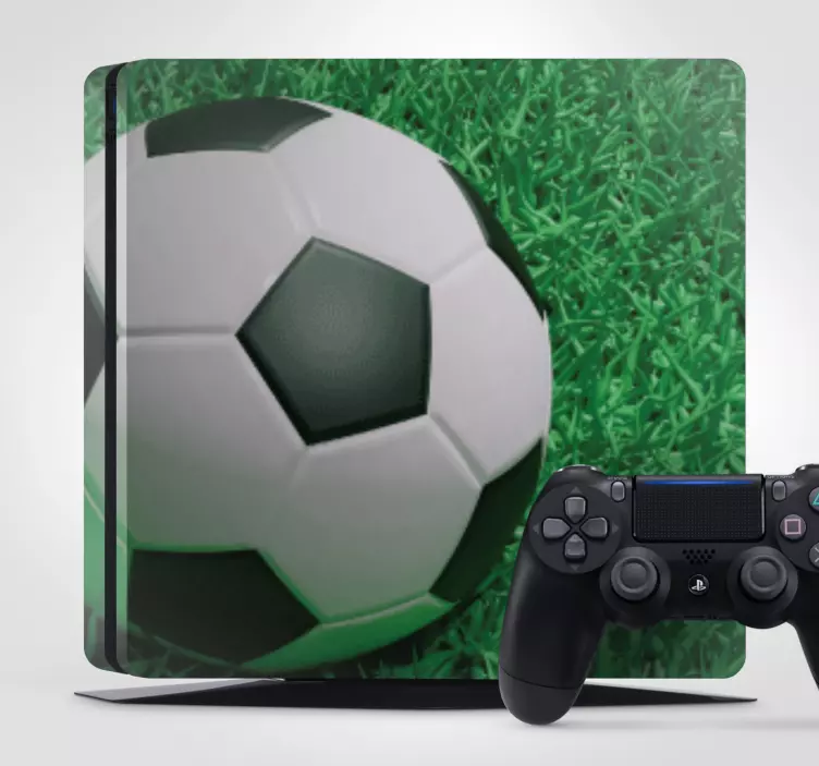 Voetbalontwerp ps4 sticker - TenStickers