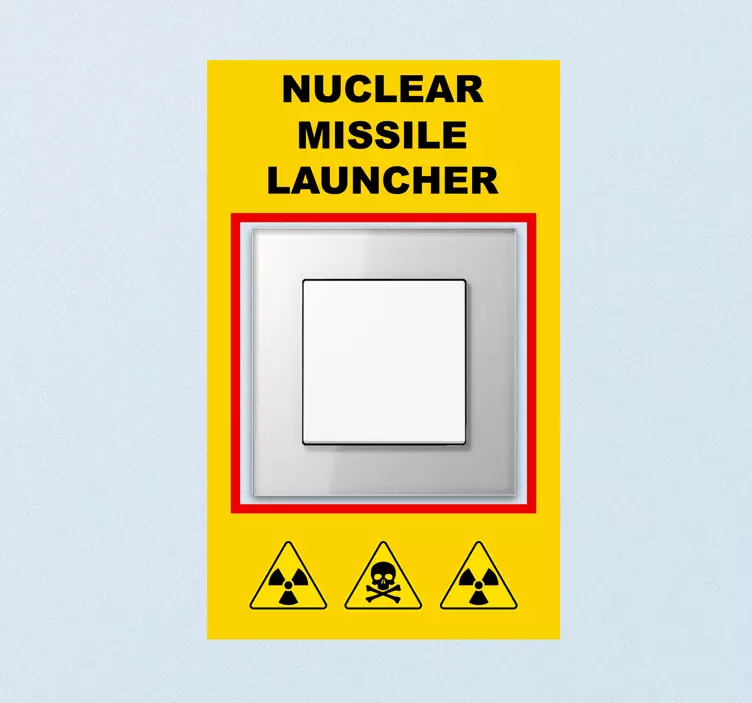 Nucleaire raketwerper sticker stopcontact - TenStickers