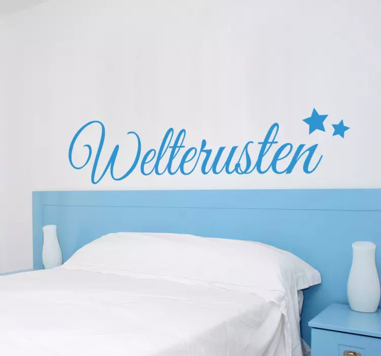Welterusten goedenacht slapen sticker - TenStickers