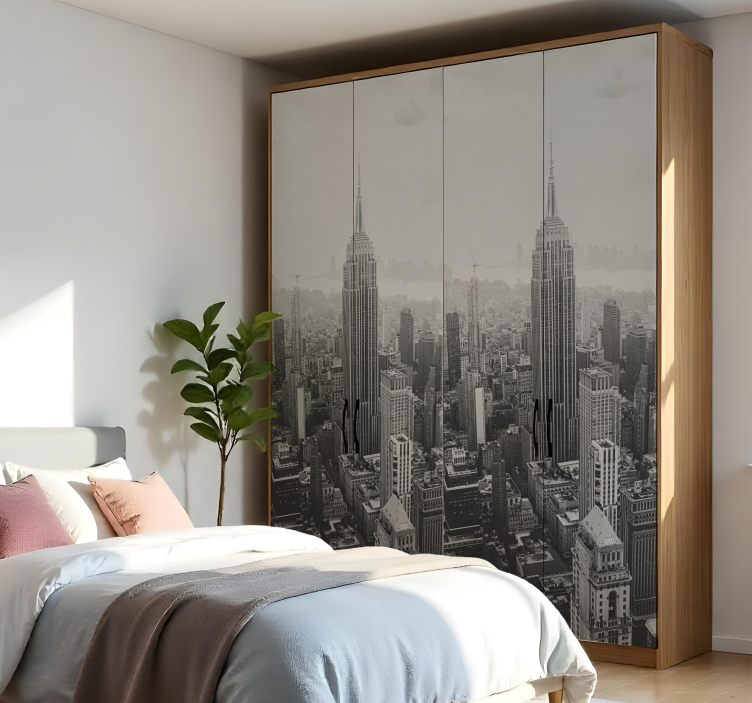 Wolkenkrabbers van new york meubel sticker - TenStickers