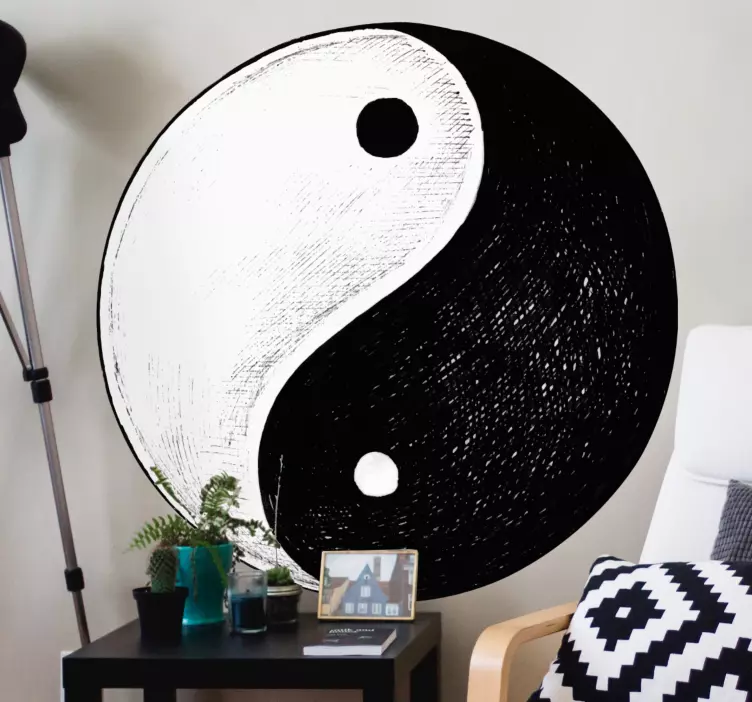 Yin yang-symbool Decoratie sticker locaties - TenStickers
