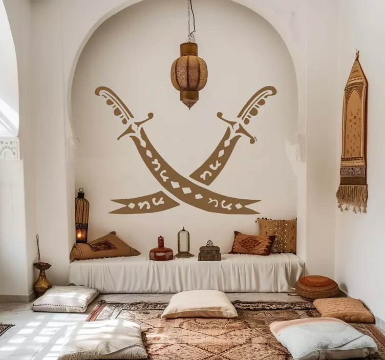 Zwaarden aleví muursticker - TenStickers