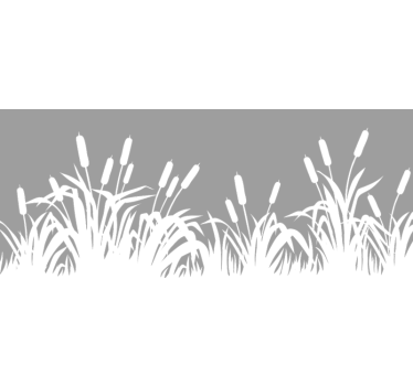 Riet en grassen Raamsticker - TenStickers