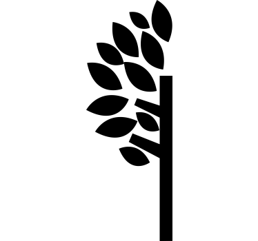 Halve boom meubel sticker - TenStickers