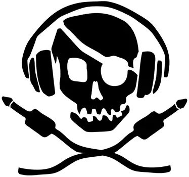 Muursticker piraten DJ - TenStickers