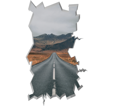 Enorm gat koelkast sticker - TenStickers