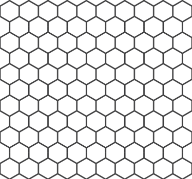 Hexagon zelfklevende tegelsticker wit - TenStickers