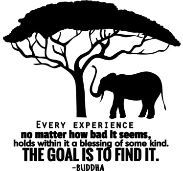wanddecoratie Buddha quote - TenStickers