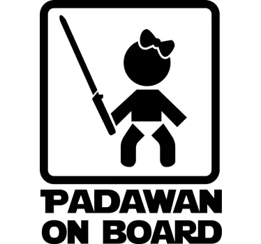 Sticker Starwars padawan - TenStickers