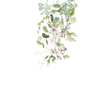 Bloemen en bladeren meubel sticker - TenStickers