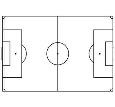 Voetbal whiteboard sticker - TenStickers