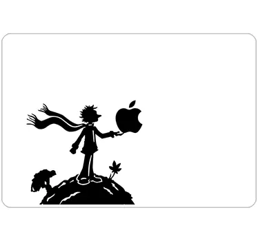 Laptop sticker man op aarde - TenStickers