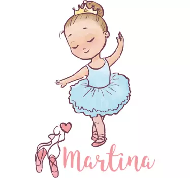 Muursticker ballet personaliseren - TenStickers