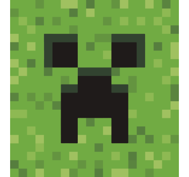 Gepixeld gezicht Decoratie sticker games - TenStickers