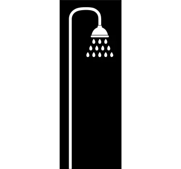 Douchewand sticker douchekop - TenStickers