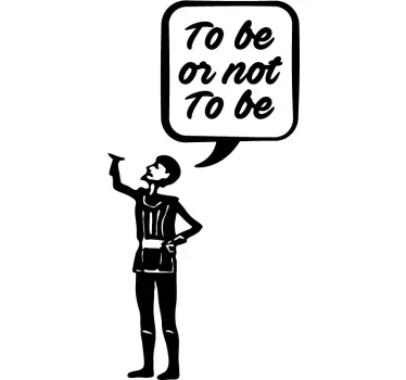 Sticker voor laptop shakespear - TenStickers