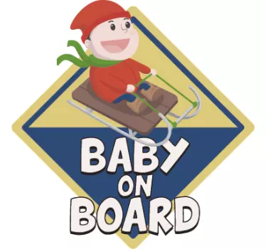 Autosticker baby on board slee - TenStickers