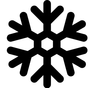 Muurstickers kerst sneeuwvlokjes - TenStickers