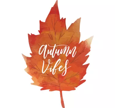 Raamsticker herfst autumn vibes - TenStickers