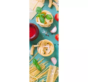 Koelkast sticker foto van eten - TenStickers