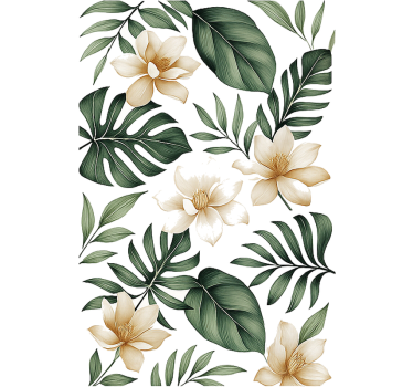 Lotusbloemenpatroon meubel sticker - TenStickers