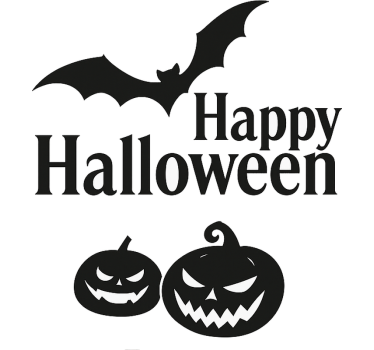 Griezelige halloween-pompoenen raamsticker - TenStickers