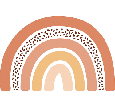 Paster halve regenboog meubel sticker - TenStickers