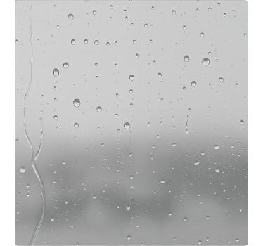 Regenachtige ruit douchedeur sticker - TenStickers