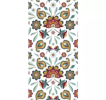 Raamsticker bloemen carnaval - TenStickers