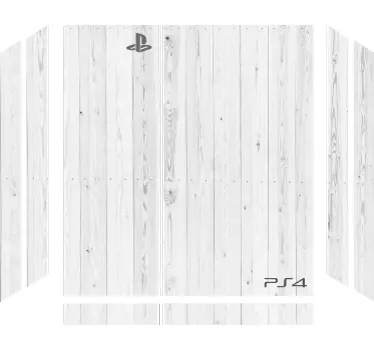 Wit hout PS4 sticker - TenStickers