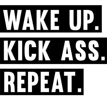 Muursticker wake up - TenStickers