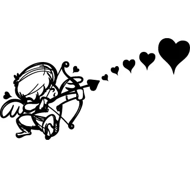 Valentijnsdag stickers Cupido pijl - TenStickers
